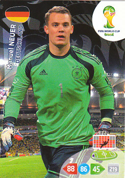 Manuel Neuer Germany Panini 2014 World Cup #104